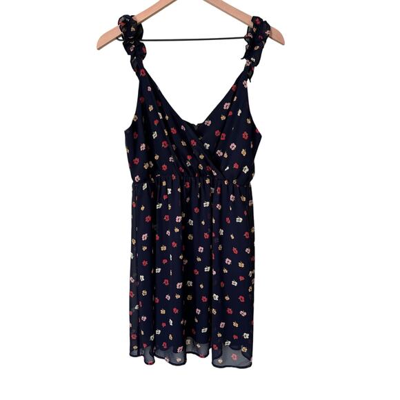 Madewell Wrap Confetti Floral Mini Dress Size 2 - Picture 2 of 12